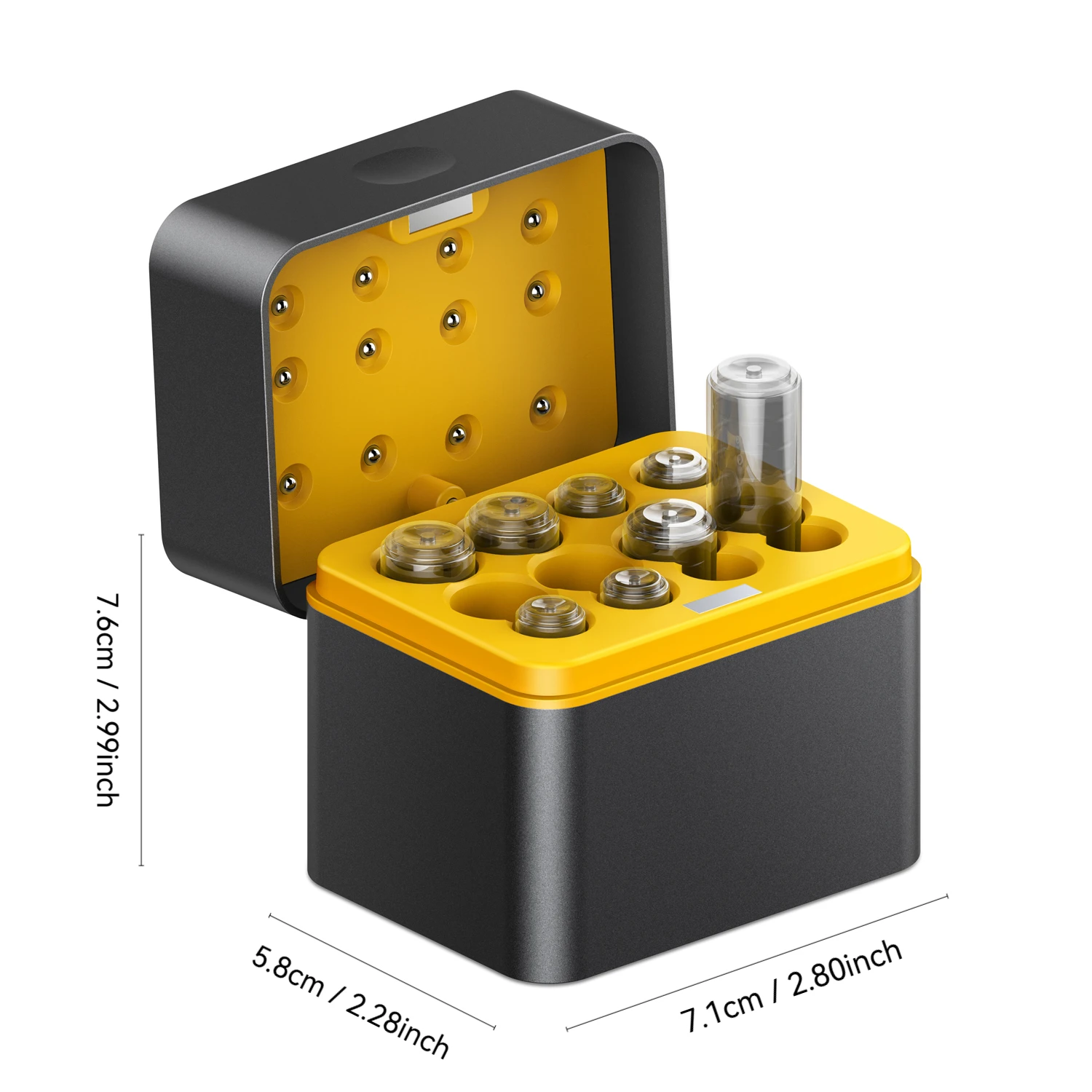 Fast Charging AA/AAA Lithium Battery Charger Case — Overcharge Protection, USB Power Bank Backup, Compatible with Most Devices (Remotes, Flashlights), Compact Plug-in Lithium Battery Charger