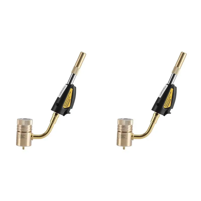 A53Q-2X Turbo Torch Tips Gas Self Ignition Turbo Torch Regulator Brazing Soldering Welding Plumbing Tool Home Accessory