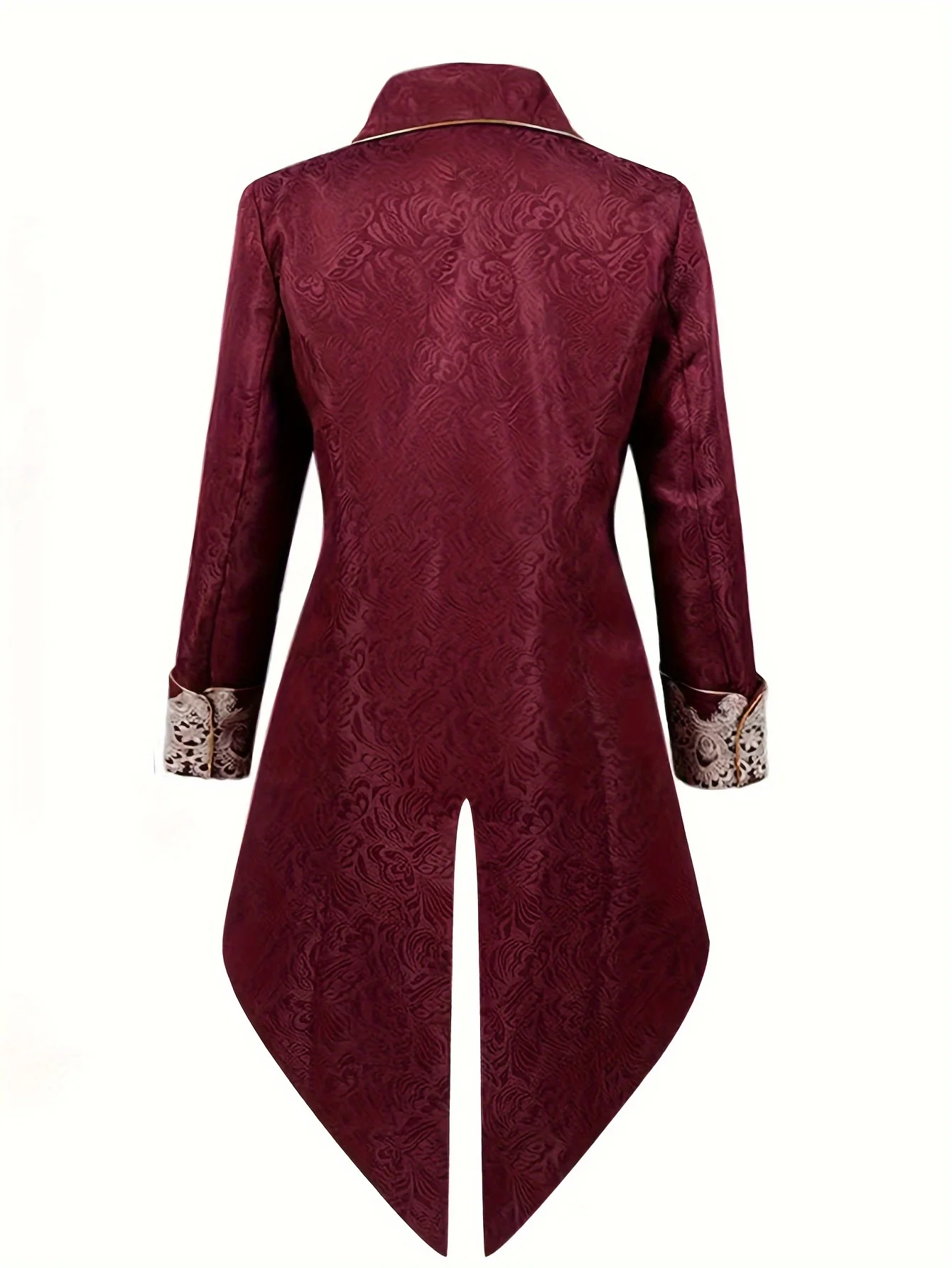 Men's Steampunk Medieval Tuxedo Gothic Victorian Era Frank Jacket Uniform Long Style