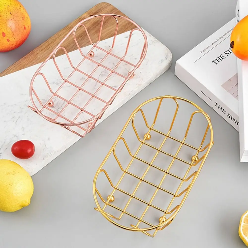 

Creative Carbon Steel French Fries Basket Mini Rust-proof Fried Chicken Chip Storage Basket Reusable Snack Bucket for Kitchen