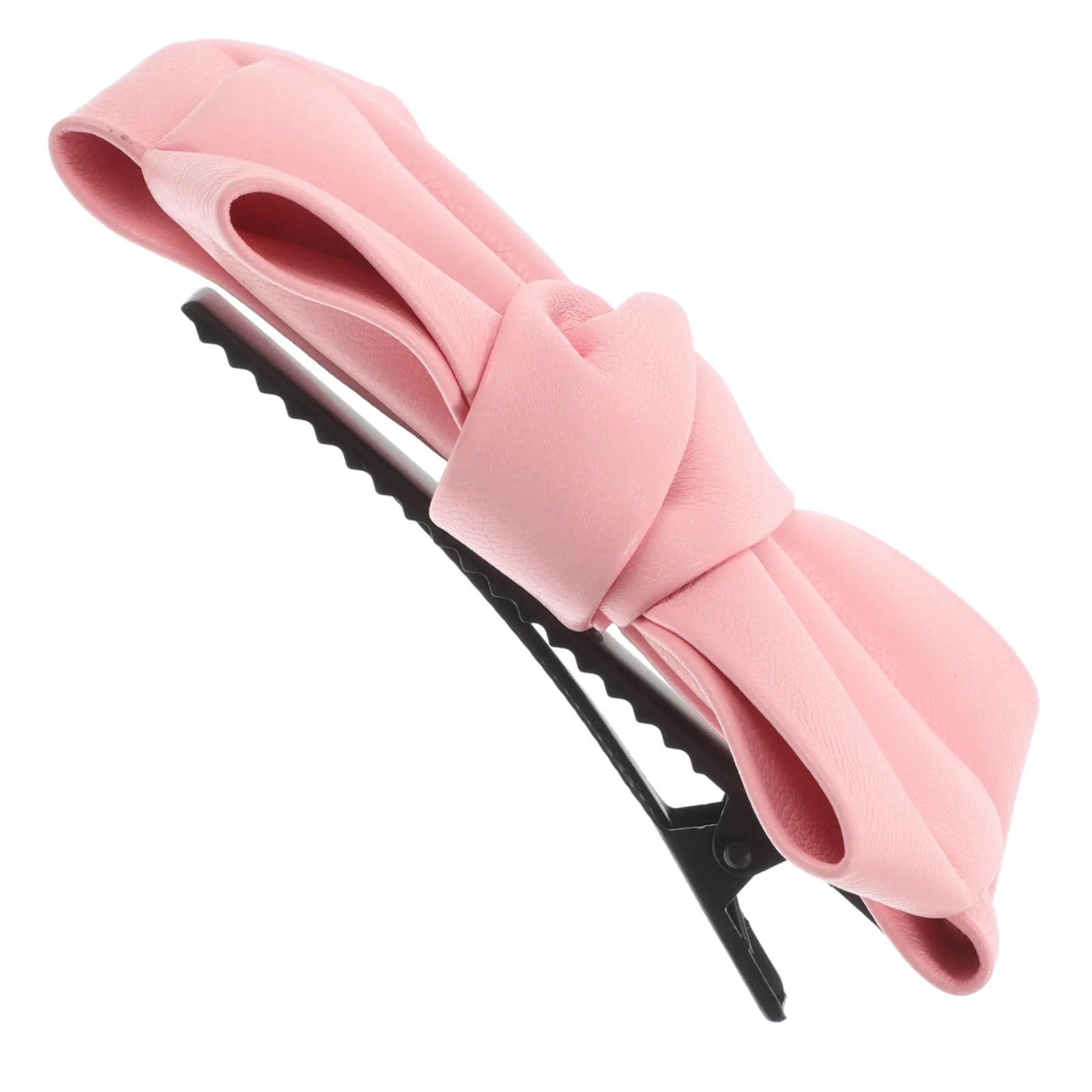 

Bow Hair Clip Elegant PU Manual Crafted Girls Women Accessories Soft Material Everyday Use Bows Clips Hair Bow