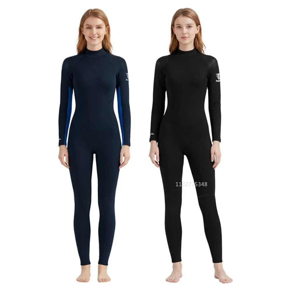 

Wetsuit Womens 3mm Neoprene Scuba Diving Suit Swimming Thermal Wet Suits Back Zipper Cold Water Warm Swimsuit for Water Sports