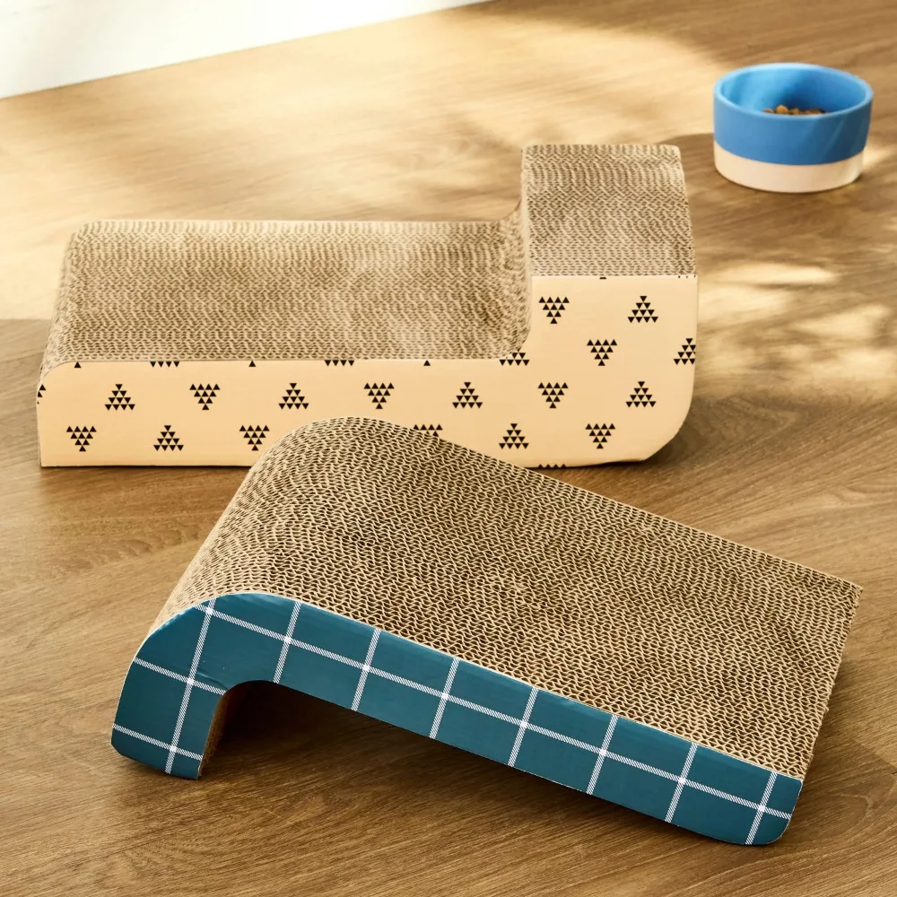 

Ball Track, Durable Corrugate Paper Cat Scratching Pad, Multi-Color, 2 Pack, Entices cats to scratch and attracts them to play