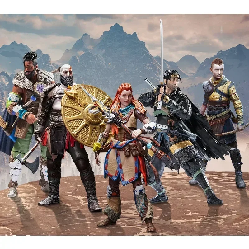 Aloy/Varl（Horizon）/Atreus(God of War5)/Kratos(God of War)/Ghost of Tsushima Action Figure Toys for Kids Gift Collectible Model