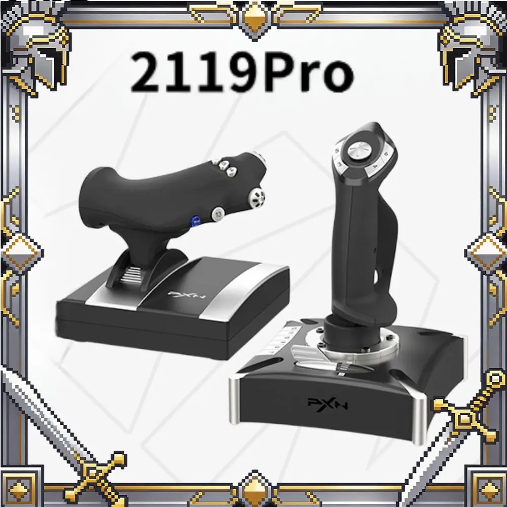PXN-2113 Pro Joystick Flight Simulator Gamepad Controller PC Flight Simulation Cockpit Stick for PC/Desktop Game Accessories