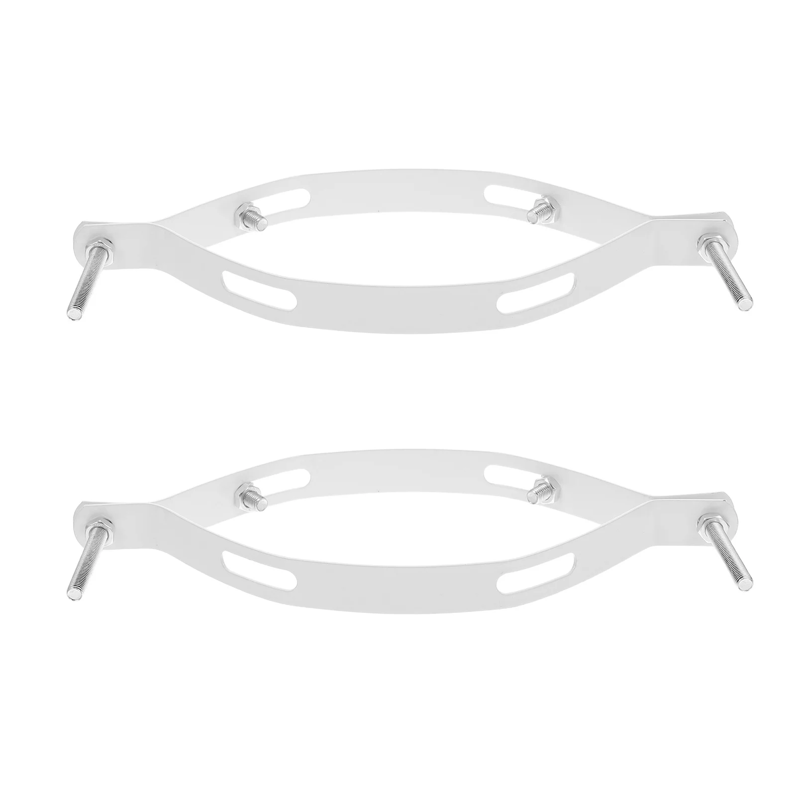 

1Set Solar Light Pole Mounting Bracket Extension Kit Heavy Duty Iron Sheets Clamps for Outdoor Street Garden Courtyard Lighting