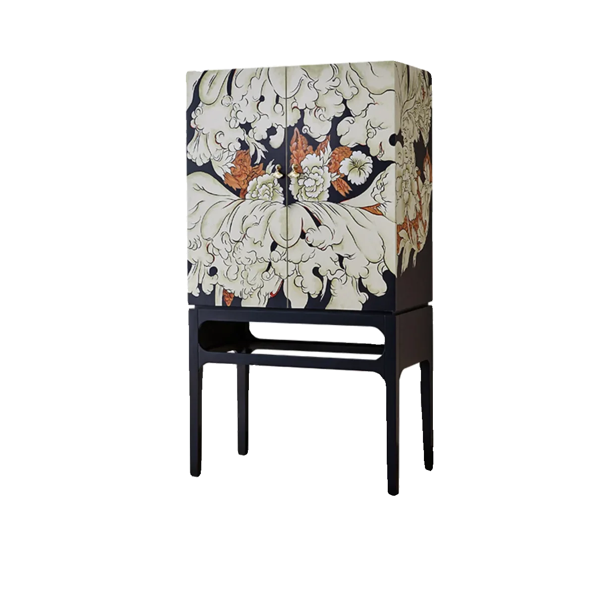 

Designer American light luxury entrance high cabinet home storage decorative side cabinet