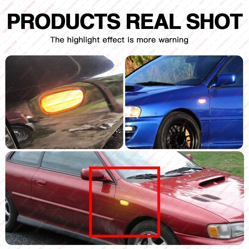 2 قطعة LED ديناميكية متتابعة الجانب ماركر ضوء LED بدوره إشارة لسوبارو امبريزا GC كوبيه GF عربة جنرال موتورز سيدان 1993-2001 84401FA050