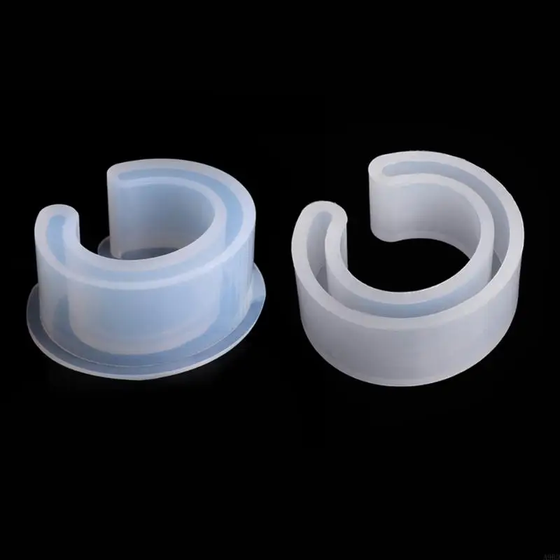 

A9BD Bracelet Mould C Type Silicone Bangle Mold Epoxy Resin Jewelry Casting Mould for Birthday Christmas Handmade Gift