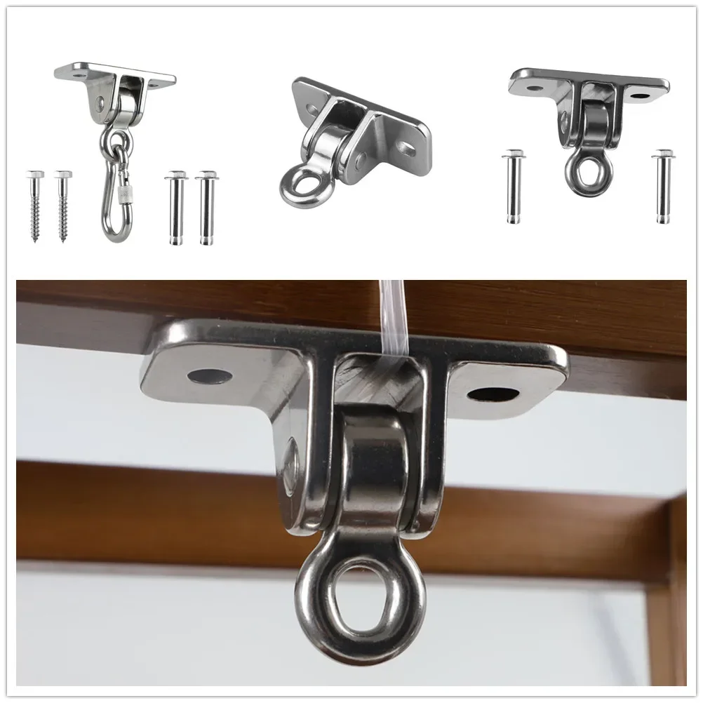 Heavy Duty Ceiling Hanger 850kg/650kg Capacity Stainless Steel Swing Hook Sandbag Various Screw Nut Buckle Hammock Mount Kit