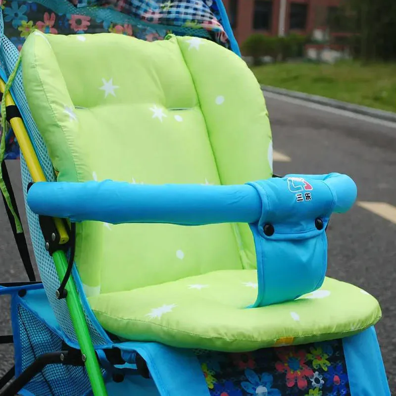 Baby Stroller Cotton Pad Cartoon Star Pattern Children's Trolley Mat Four Seasons Universal Newborn Stroller Seat Cushion