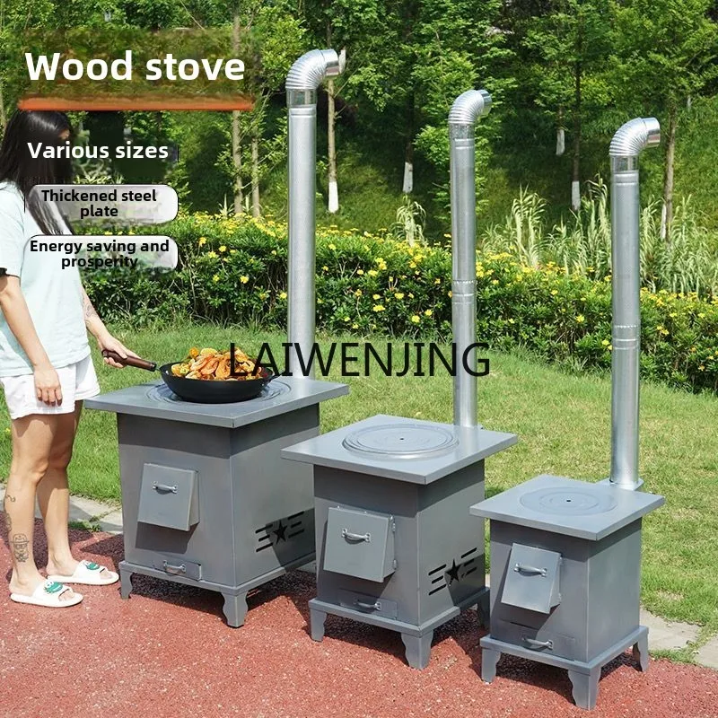 

MJY new high-end cast iron wood stove household rural heating furnace smokeless gasifier