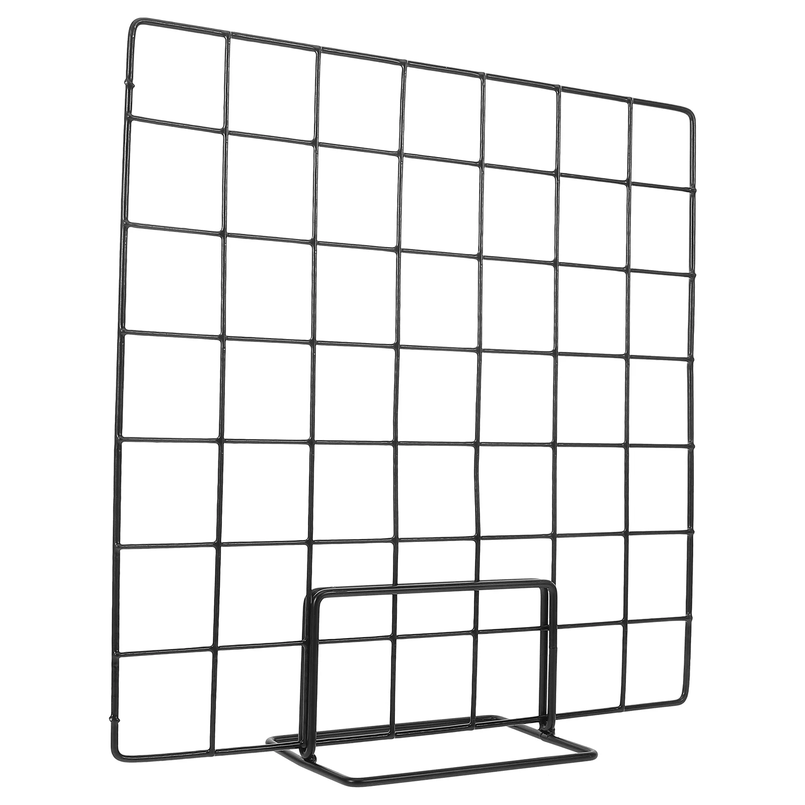 

Grid Display Stand Picture Storage Rack Metal Bracket Holder Iron Desktop for Holders Racks Countertop