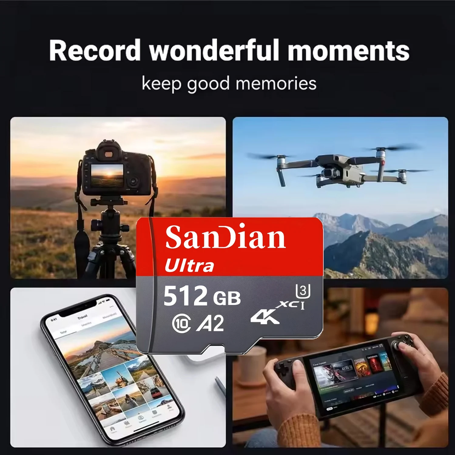 Smart SD Cards 512GB TF Cards - Gaming Console For Phone review and price