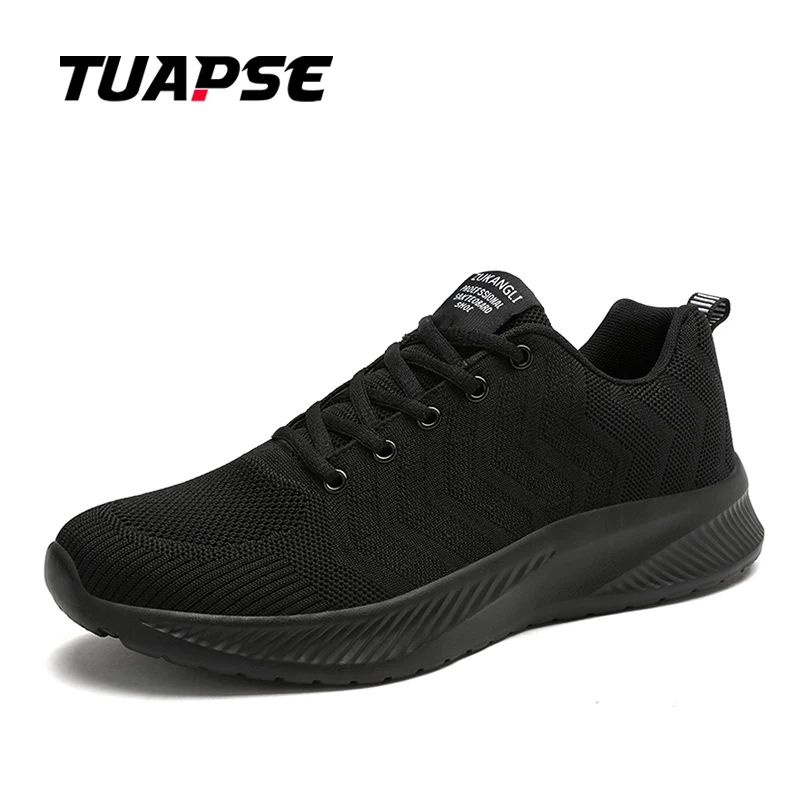 TUAPSE New Typical Style Men Running Shoes Lace Up Mesh Upper Sport Shoes Outdoor Activities Athletic Shoes Comfortable Sneakers