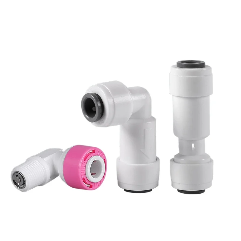 

6,35 9,52 мм 1/4 дюйма 3/8 дюйма Колено Прямой безвоздушный односторонний обратный клапан POM Пищевые очистки воды RO-фильтр Обратный осмос