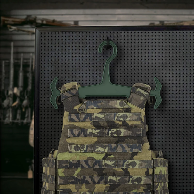 1pc appendiabiti multifunzionale gilet tattico espositore ventilatore militare allenamento all'aperto appendiabiti in plastica antiscivolo addensato