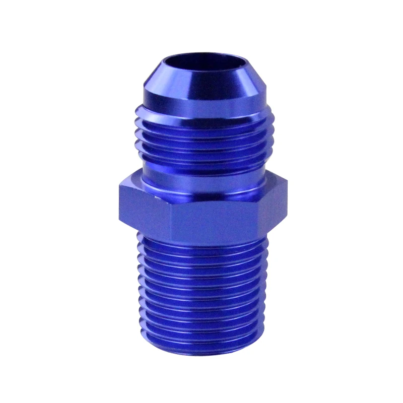 VR - (AN10-NPT1/2) AN10 to 1/2 NPT Straight Adapter Flare Fitting auto hose fitting Male VR-SL816-10-08-011