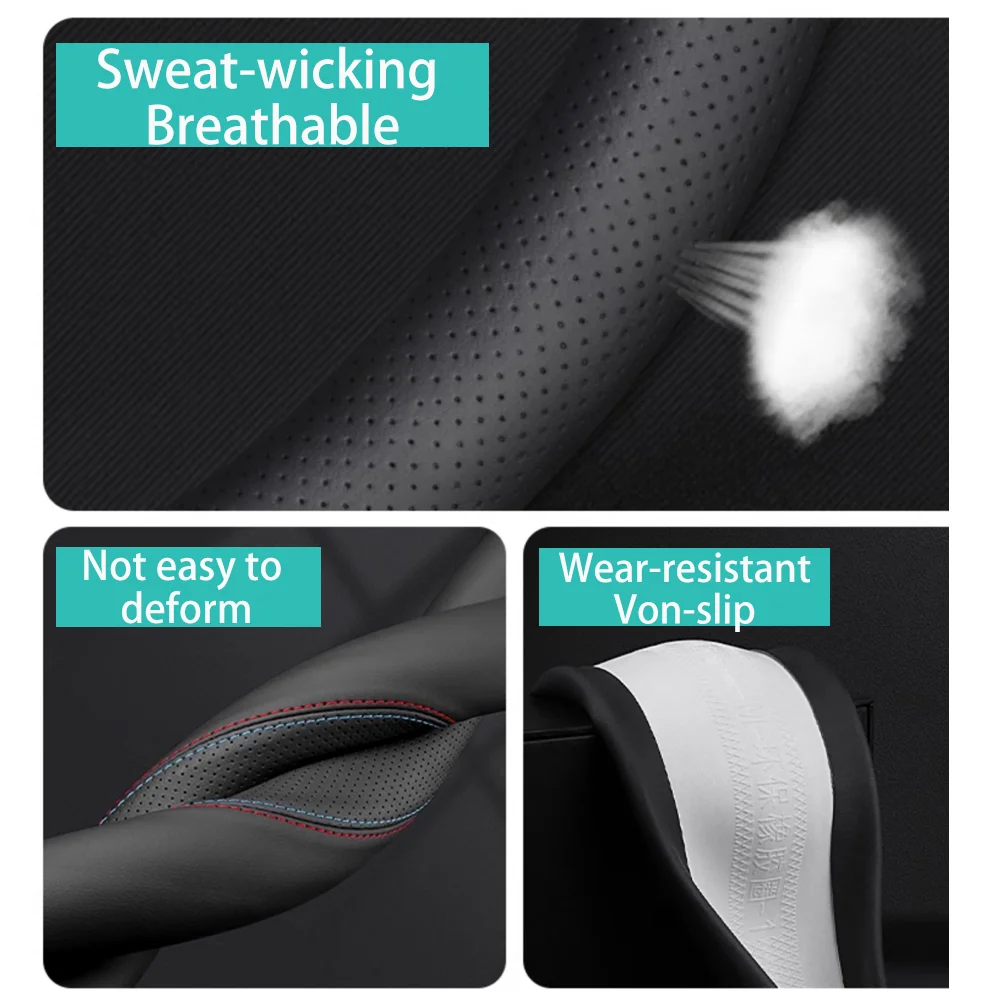 For Jetour T2 ICH-X K3 2023~20 - Car Steering Wheel Cover Anti Slip Breathable recension och pris