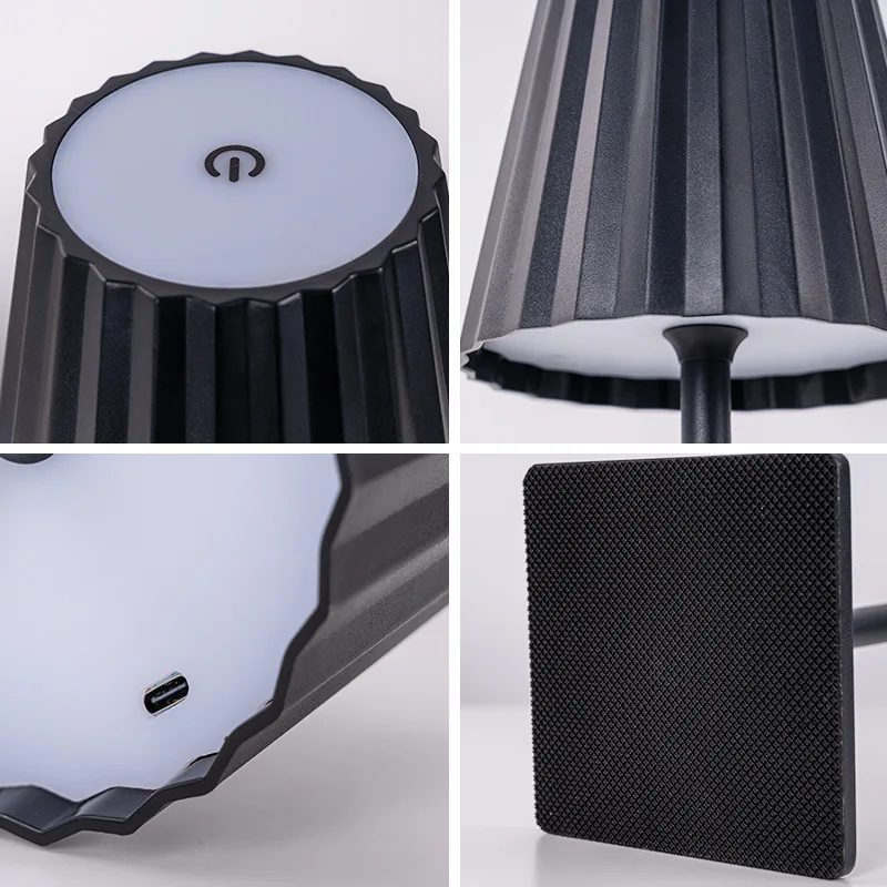 3W LED Desk Lamps Three Level Brightness Dimmable Table  Book Light Rechargeable Table Lamp Decorative Atmosphere Night Lighting