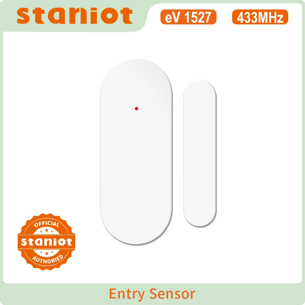 Staniot-sistema de alarma para el hogar Tuya, 433Mhz, Sensor automático, detectores inteligentes inalámbricos de puertas y ventanas, código de