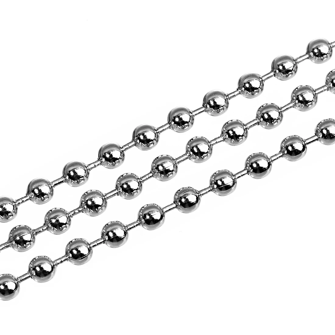 SAUVOO 10Meters/Roll Stainless Steel Ball Beads Chains 1.5 2 2.4 3 4 5mm For Necklace Bracelets DIY Jewelry Making Supplies