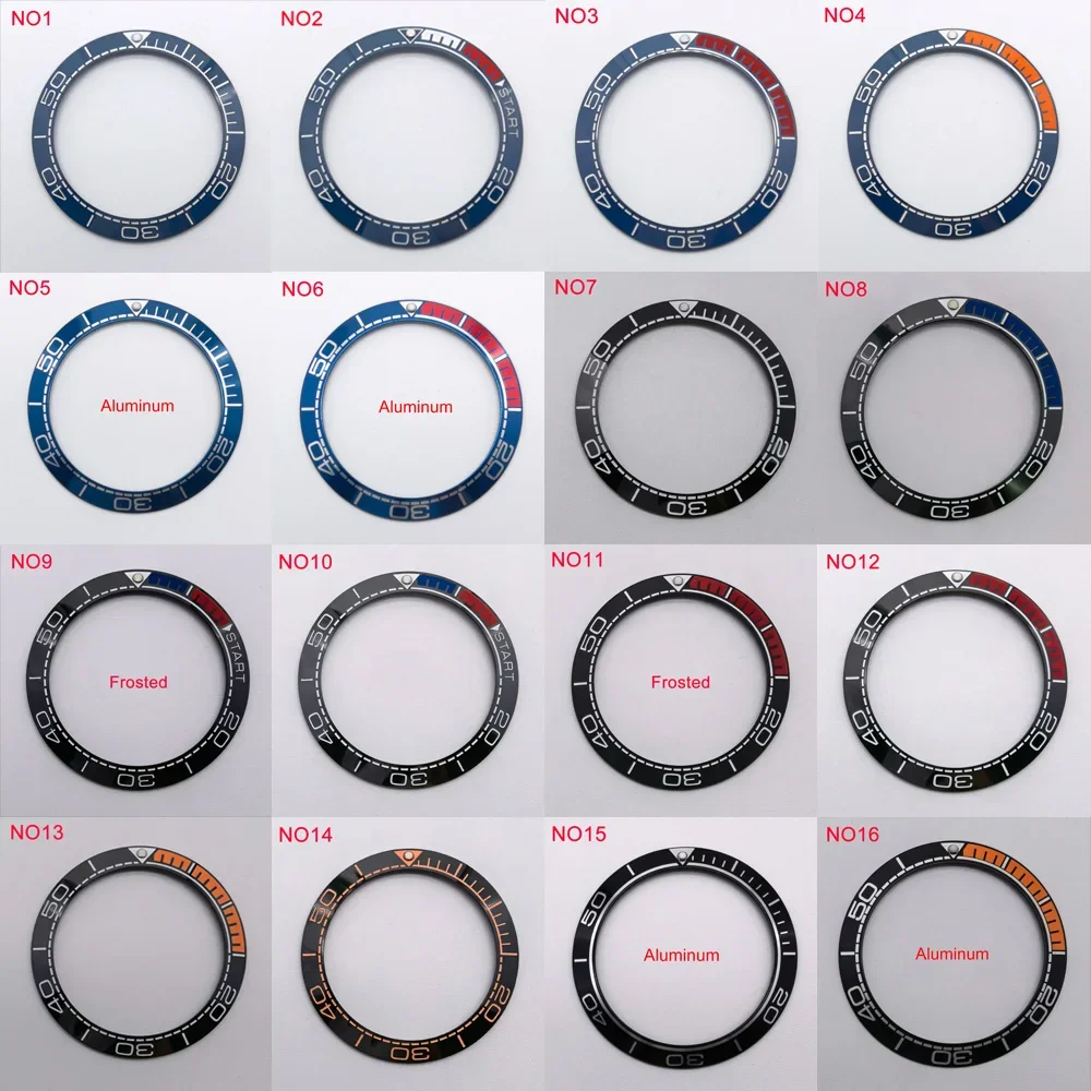 41.5mm Watch Ring Ceramic Bezel Insert Ring for SUB Seamaster Watch 44mm Case Watch Accessories Inner diameter 32.5mm