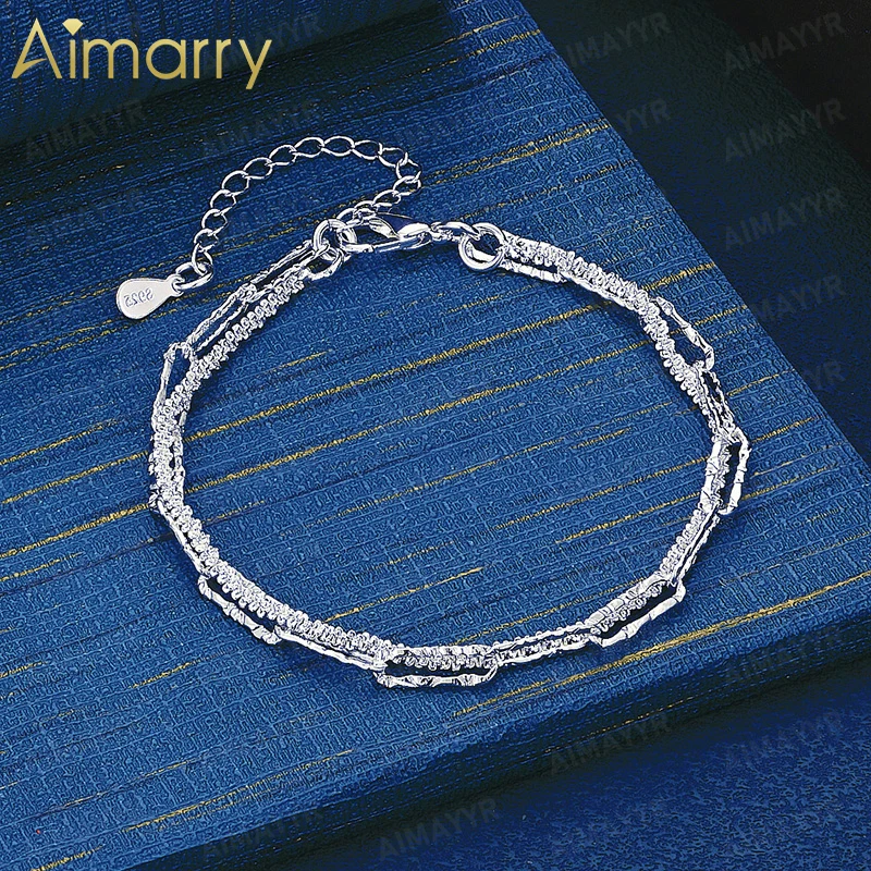 925 Sterling Silver Niche Texture Splicing Bracelet for Women's Parties Banquets Weddings High-quality Fashion Gifts Jewelry