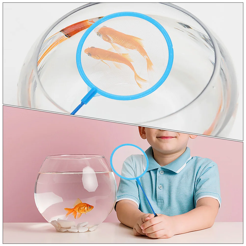 

30pcs Children'S Fishing Net For Small Fish Shrimp Aquarium Tank Landing Dense Mesh Portable Fish Friendly Catching Tool