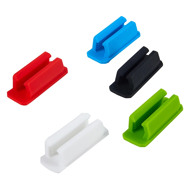 1 Pc High Quality Self-Adhesive Silicone Pen Clip Wall Mounted Pencil Clip Pen Storage Holder Home Office Organizer