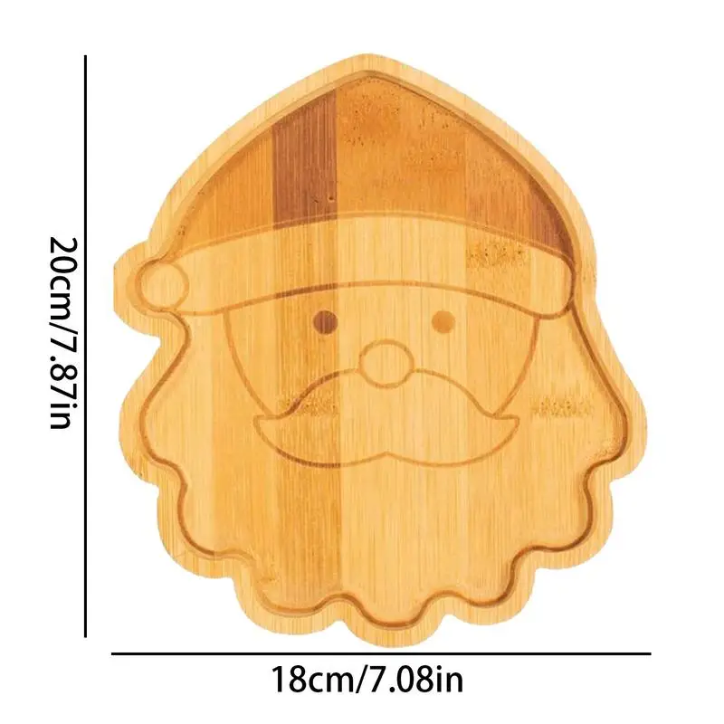 Escaliers en bois en forme d'arbre du Père Noël pour la décoration, plats de Noël, restaurant, plateau à dessert, apéritifs