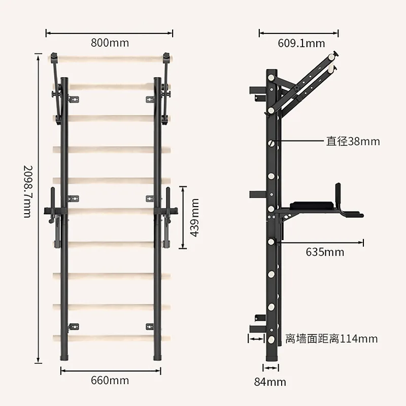 

Rib Rack Indoor Training Rehabilitation Home Fitness Equipment Multifunctional Shoulder Climbing Dance Room Stretching