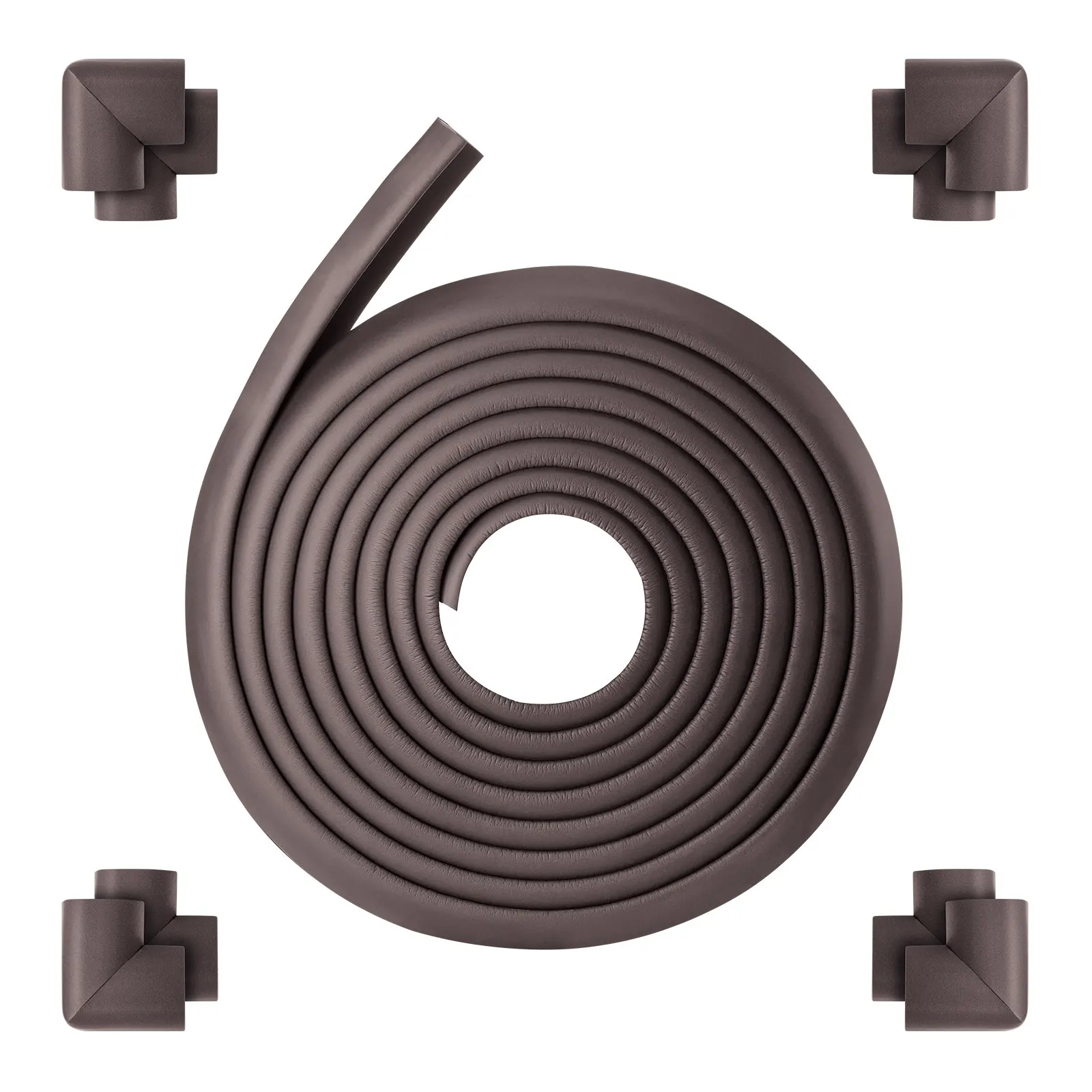 

Защита углов для детской безопасности, 18 футов, 8 угловых накладок, мягкий пенополиуретан NBR, клей 3M, защита стола от детей