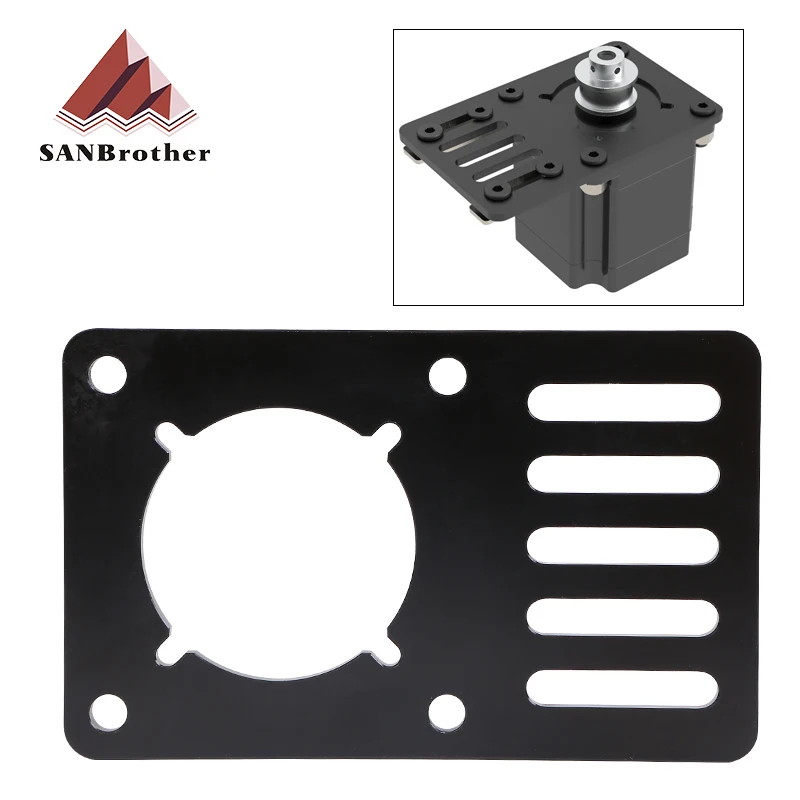 V-OpenBuildd NEMA 23 Stepper Motor Mounting Plate - 3D Printer part aluminum 96.5mmx60mmx3mm fixed bracket For OX CNC V-Slot