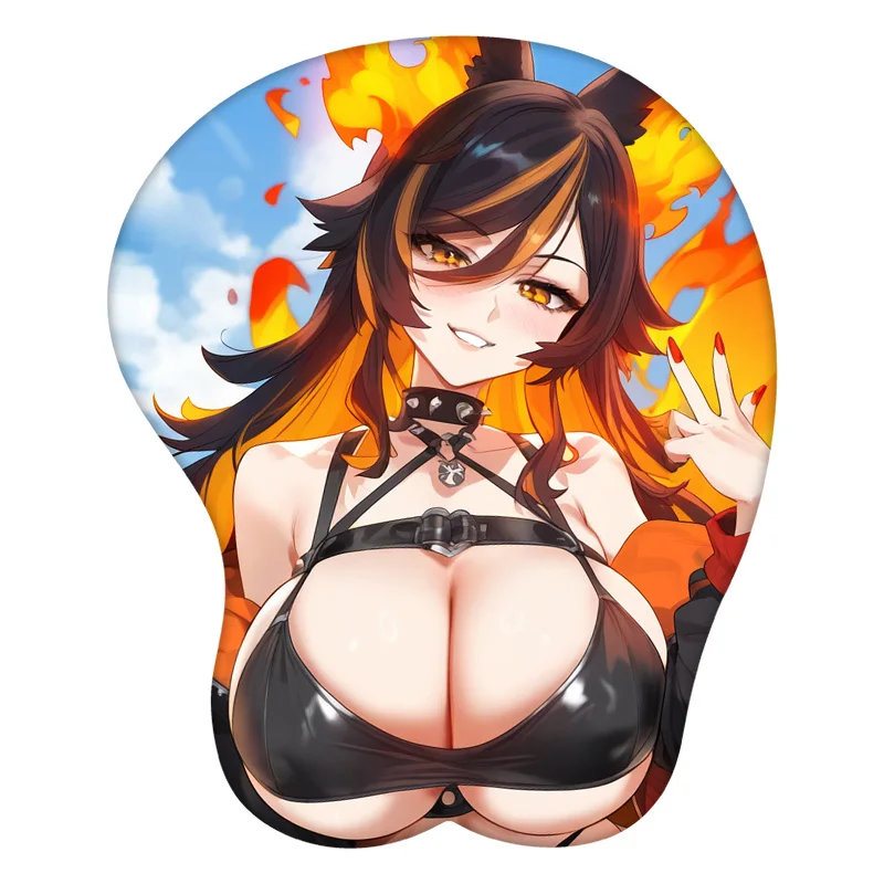 

Sinder Vtuber аниме 3D коврик для мыши силиконовый сексуальный креативный игровой коврик для мыши