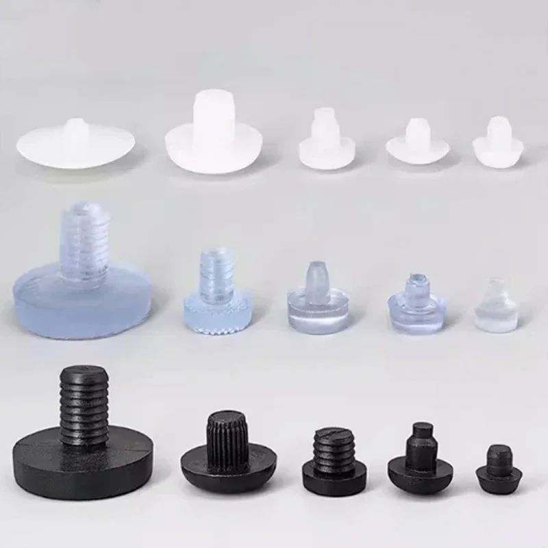 Soft Rubber Embedded Furniture Table Chair Leg Feet Bottom Glide Slide Pad Floor Protector Table Foot Nail Buffer Slip Resistant