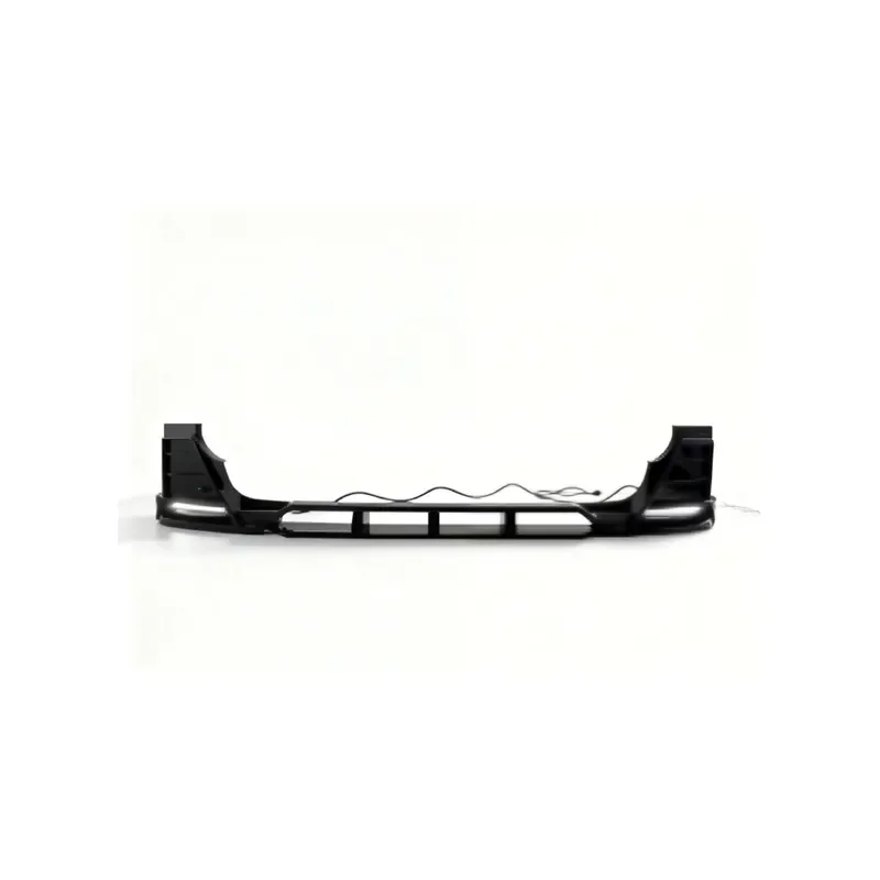 New 2020-2026 ABS Front Bumper Lip Spoiler with LED Light Bolted for Defender 90 110 130