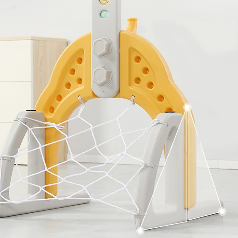 3w1 wielofunkcyjny stojak do koszykówki dla dzieci koszyk piłkarski kołnierz bezpieczeństwo w domu plac zabaw gra sportowa zabawki dla chłopców prezenty dla dzieci