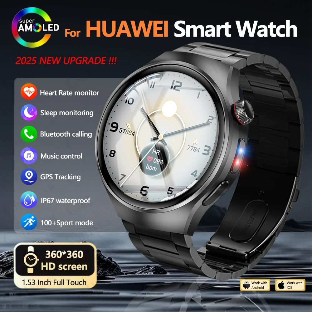 

2026 Новые мужские часы 5, умные часы с уличным фонариком, мультиспортивный режим, пульсометр, Bluetooth-вызов, умные часы для Android IOS