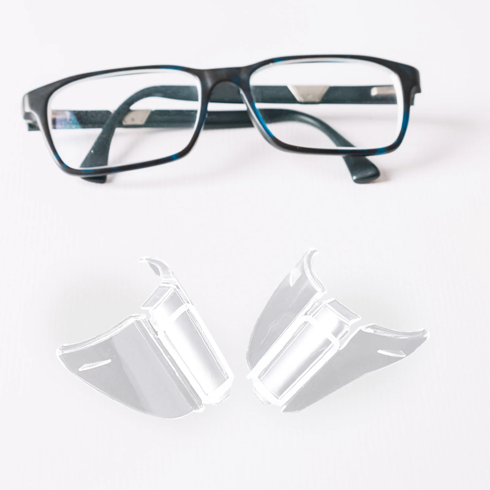 

2pcs Safety Goggles Side Shields Clear Protector Lightweight Dustproof Universal Lab Construction Hospital Compatibility