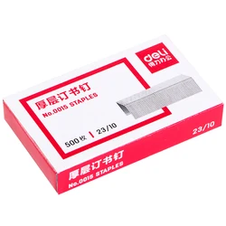 500PCS Deli 0015 Universal Staples 23/10 Binding 60 Sheets 12.8x10mm Width X Height Office Supply Stapler Refill