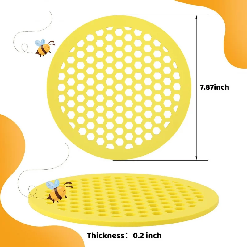 6PCS Mixed Floating Bee Island Safe Drinking Waterer for Bees & Butterflies Garden Accessory