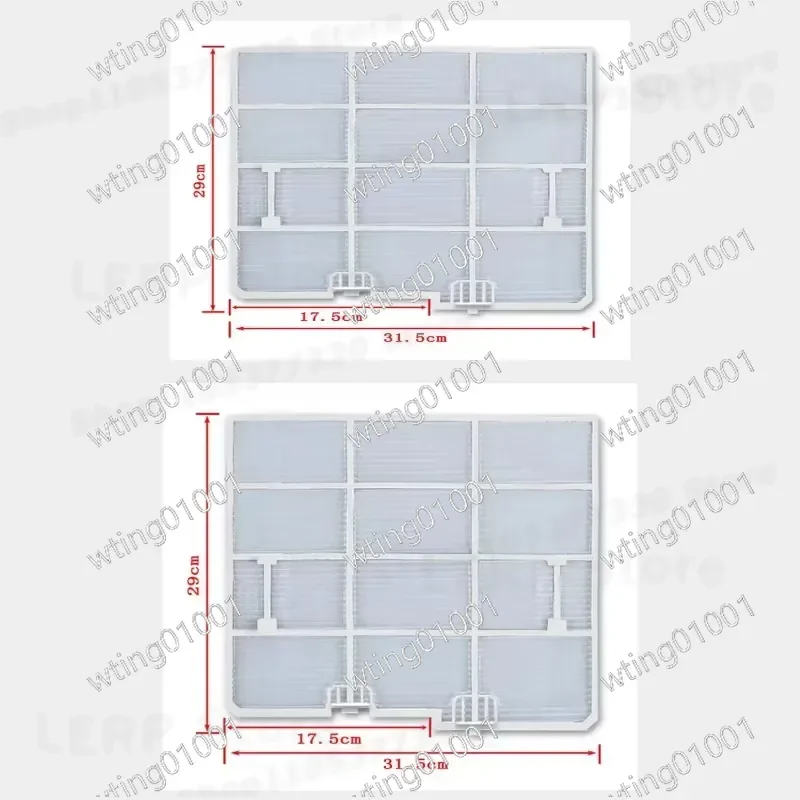 for Kelon Hisense Whirlpool 1-1.5HP AC Filter Set Left Right Pair 31.5x29cm Custom Home Appliance Replacement Parts