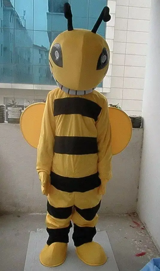 New Adult Best Sale Lovely Style Bee Animal Cartoon Mascot Costume Christmas Fancy Dress Halloween Mascot Costume