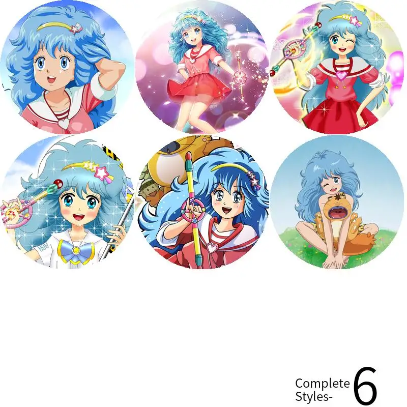 Mahou no Yousei فارس Hayami لعبة أنيمي شخصية شارة بروش مرساة الأجهزة الطرفية دبوس موضة الكرتون قلادة حديدية #3