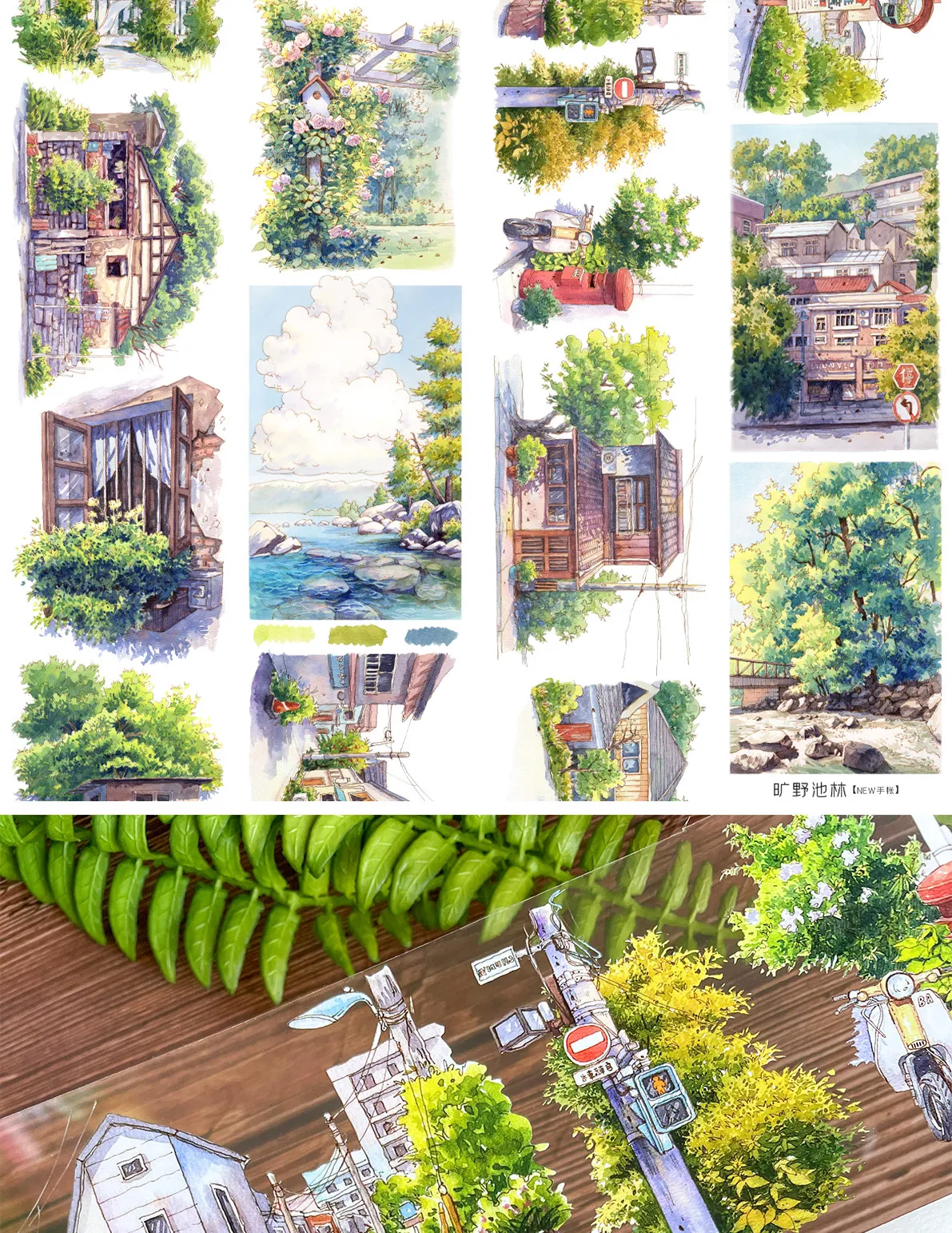 Cozy Forest Cottage Streetscape Washi Tape PET Landscaping Forest Journal  Landscape