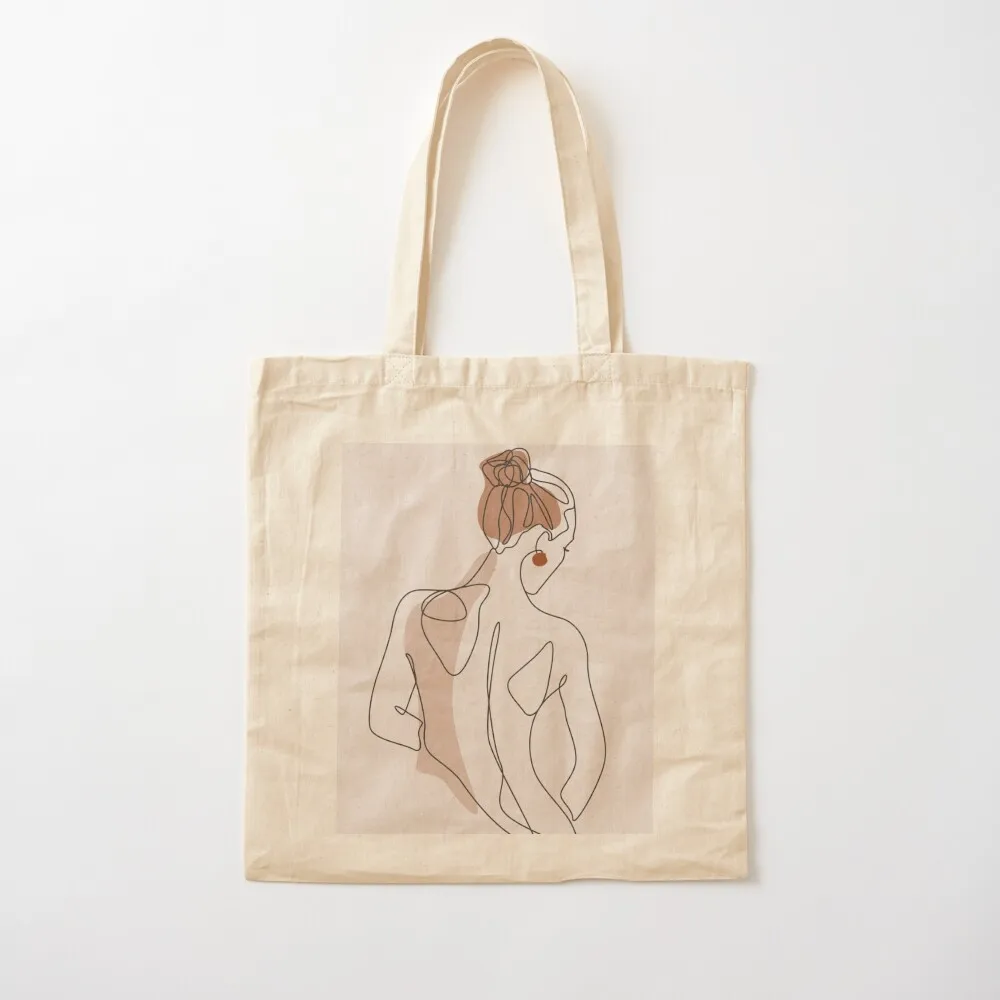 

Line Woman Body Tote Bag tote bag Canvas shoulder bag Canvas Tote