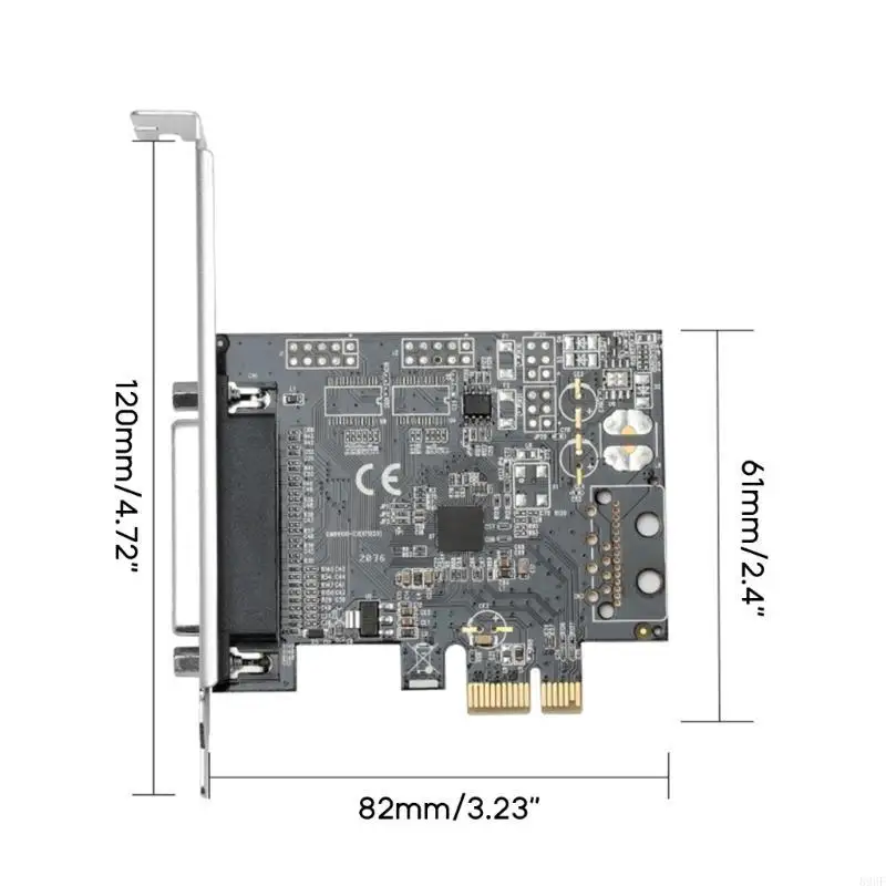 Bộ điều hợp thành phần máy tính 896F AX99100 CHIP PCIE Thẻ cổng song song PCI-E đến Thẻ cổng song song 25Pin Thẻ mở rộng máy in