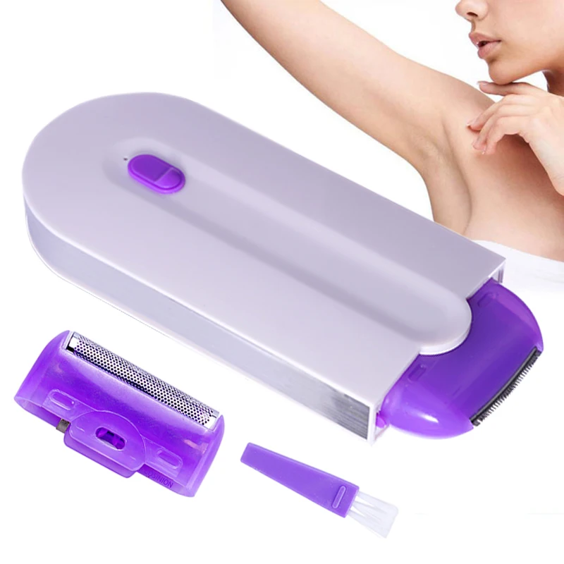 Profesjonalny zestaw do usuwania bezbolesne włosów Laser dotykowy depilator USB akumulator kobiety ciało twarz nogi Bikini golarka ręczna depilator - AliExpress 6