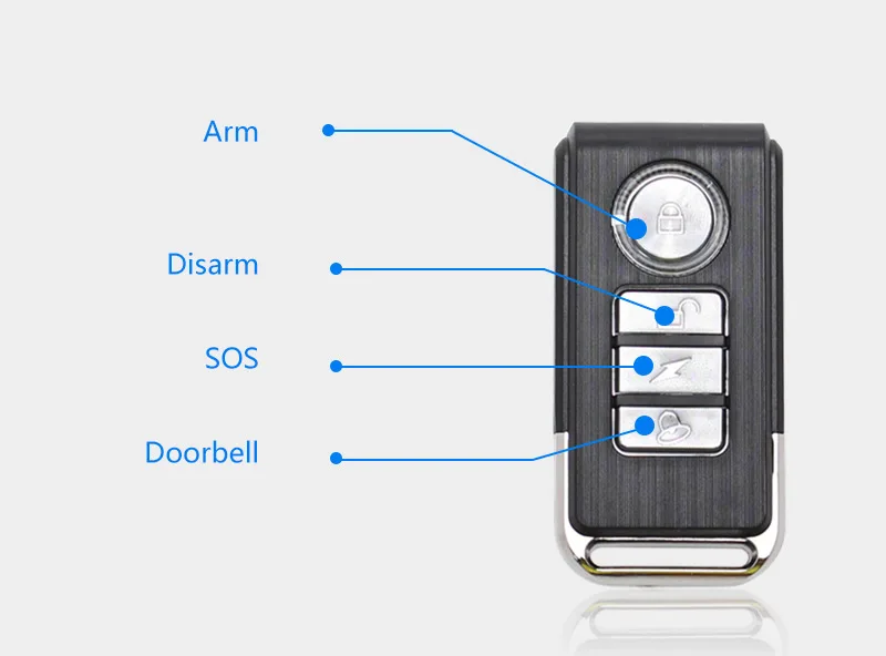 Darho alarma de seguridad inalámbrica para el hogar, detectores abiertos y cerrados, Control remoto, Sensor de ventana y puerta inteligente, timbre